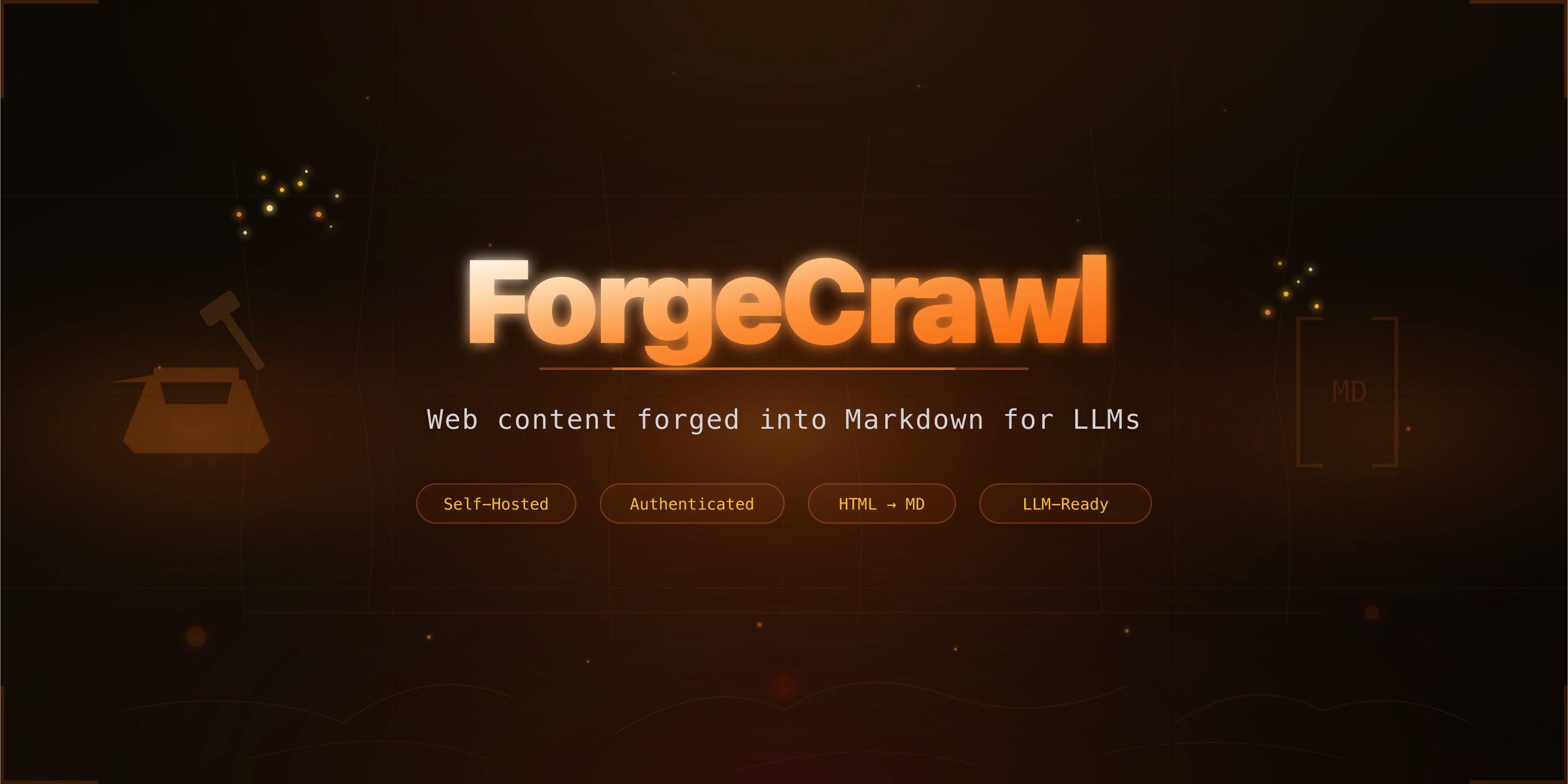 ForgeCrawl — Web content forged into Markdown for LLMs